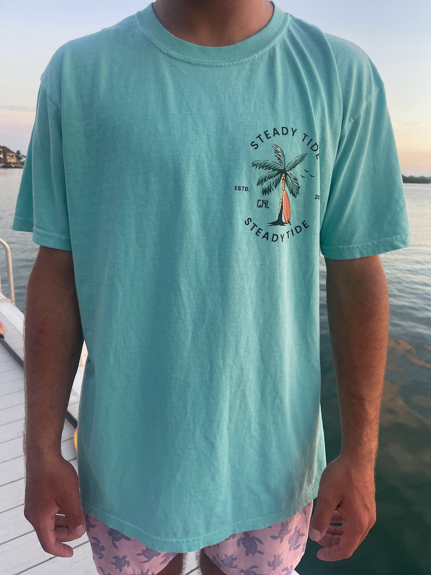 Flo Blue SteadyTide/Obx theme T Shirt And Bracelet