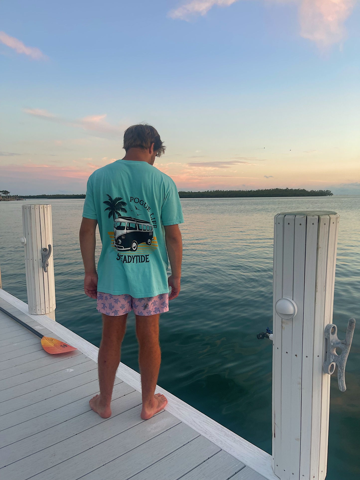 Flo Blue SteadyTide/Obx theme T Shirt And Bracelet